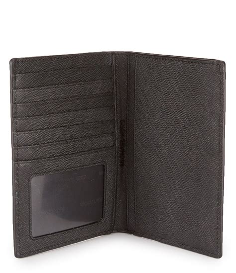 michael kors passport wallet black|michael kors outlet passport holder.